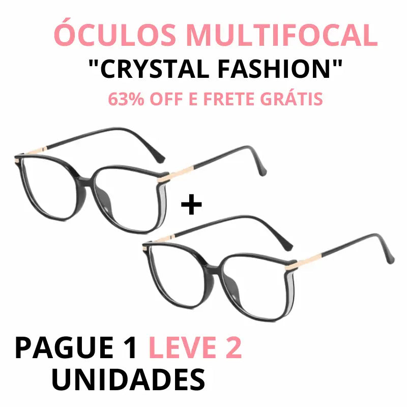 Óculos Feminino Crystal Fashion Multifocal [LEVE 2 PAGUE 1] - Garanta já! UNIDADES RESTANTES - Avant Beleza