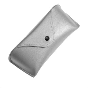 Caixa De Óculos De Miopia De Couro High-End, Óculos De Sol Resistentes À Pressão Sacos, Sacos Monocromáticos Avant Beleza
